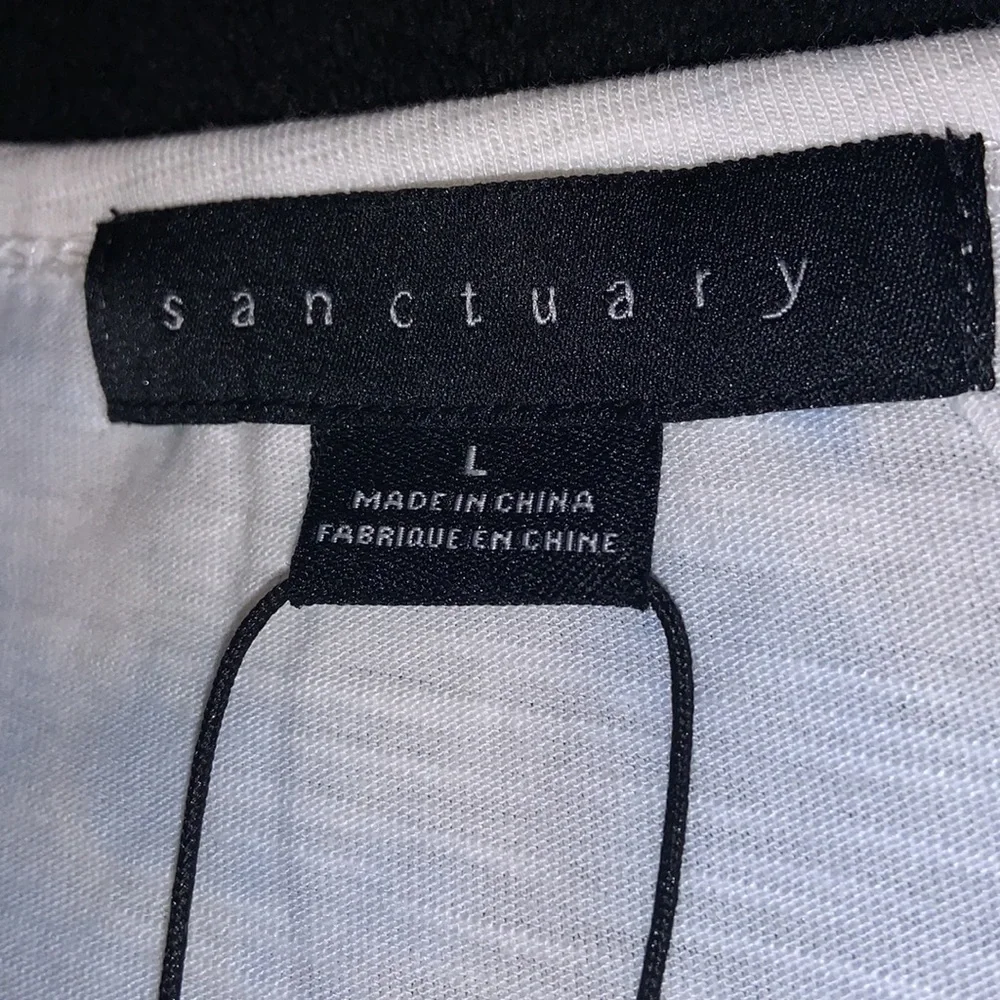 💥$10 SALE💥 NWT! Sanctuary Twist Capped Sleeve Shirt - Sky Blue - Picture 5 of 7